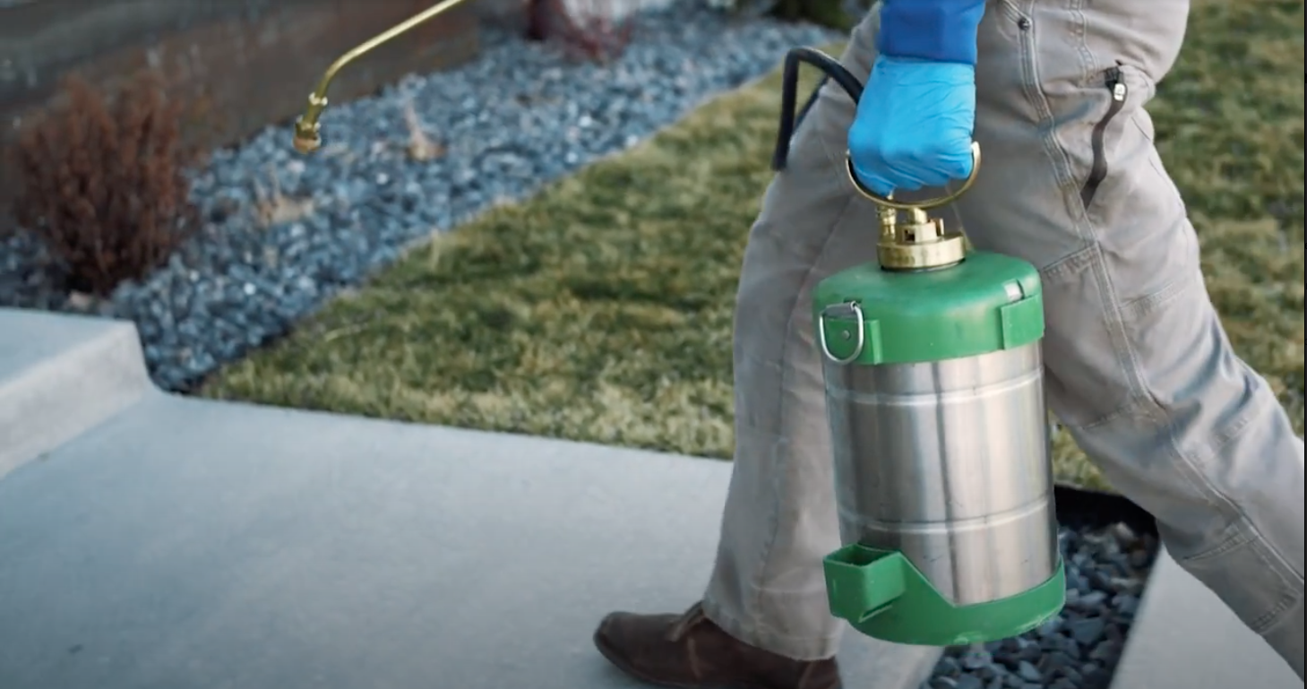 H2 Pest Control Technician With Pest Control Spray