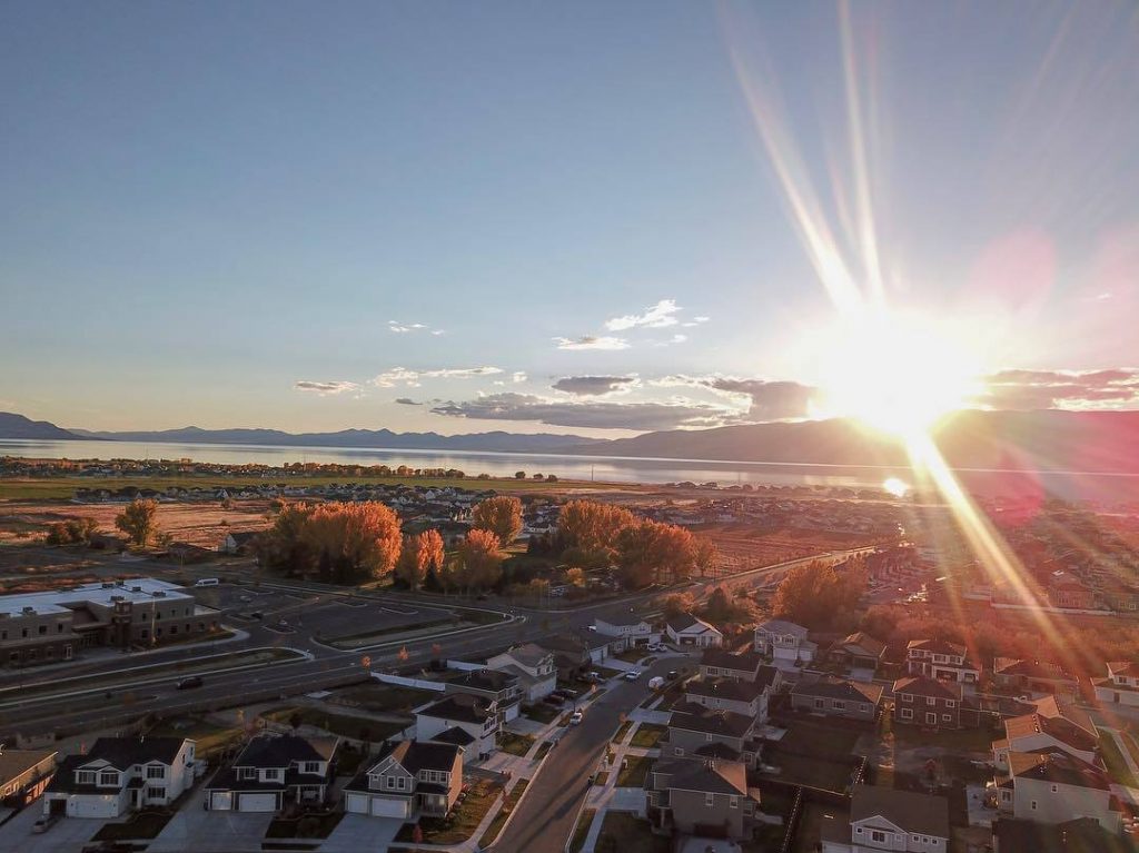 Aerial View of Vineyard Utah